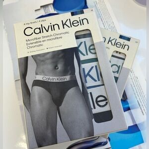 Calvin Klein | Intense Power Microfiber hip briefs 4 slips stretch /wicking new